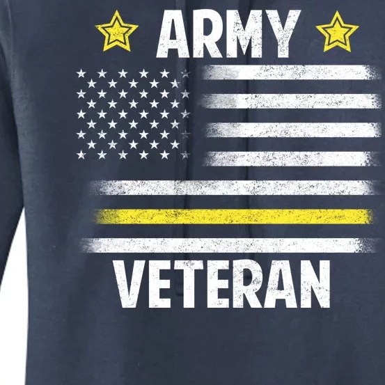 Army Veteran Flag Women's Pullover Hoodie