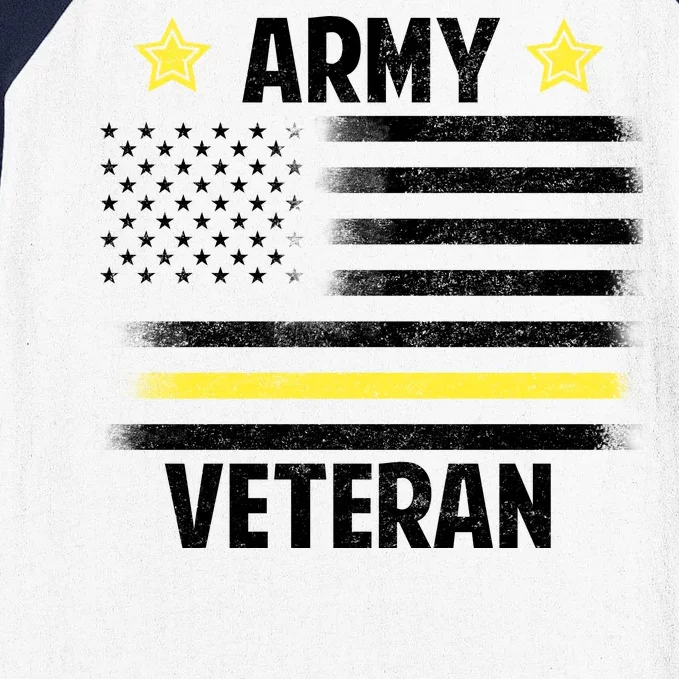 Army Veteran Flag Baseball Sleeve Shirt