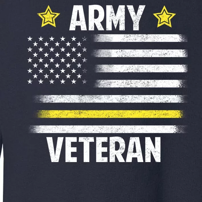 Army Veteran Flag Toddler Sweatshirt