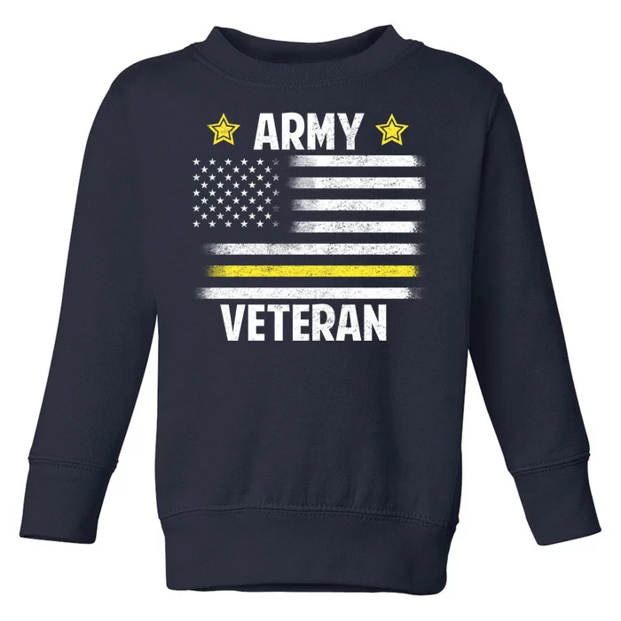 Army Veteran Flag Toddler Sweatshirt