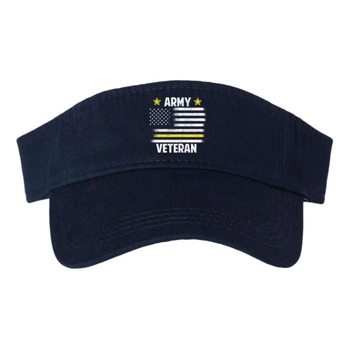 Army Veteran Flag Valucap Bio-Washed Visor