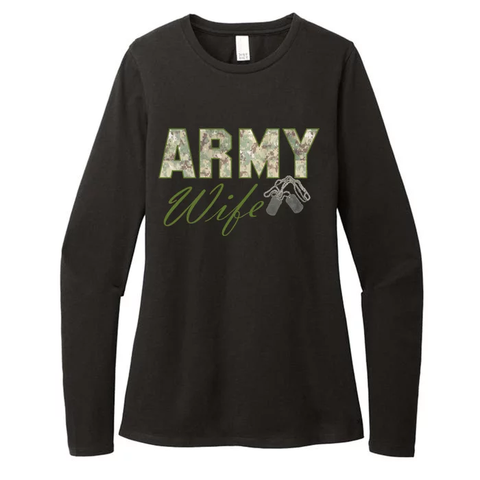 Army Wife Womens CVC Long Sleeve Shirt