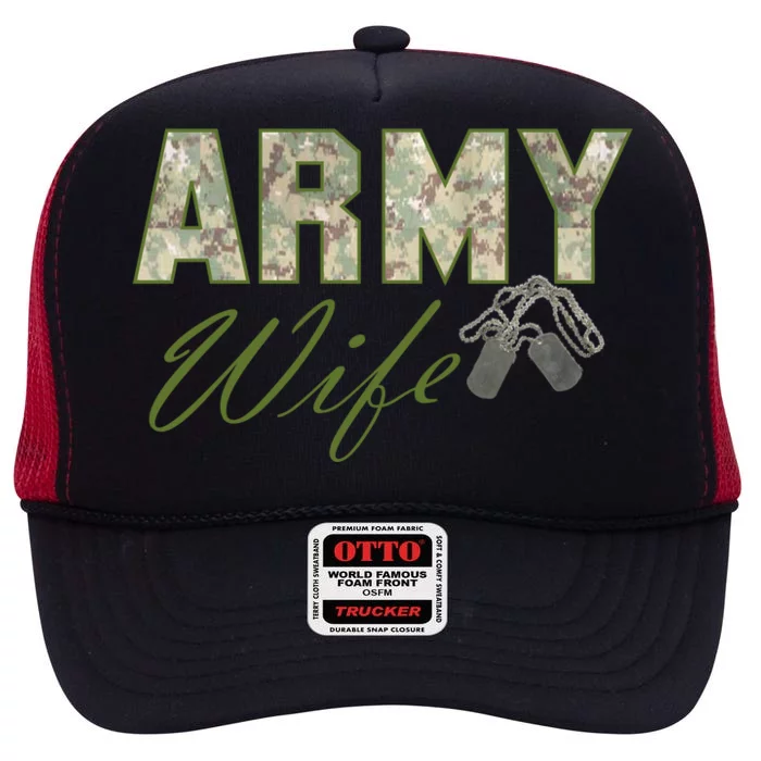 Army Wife High Crown Mesh Trucker Hat