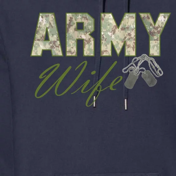 Army Wife Premium Hoodie