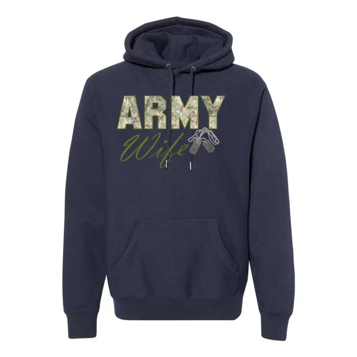 Army Wife Premium Hoodie