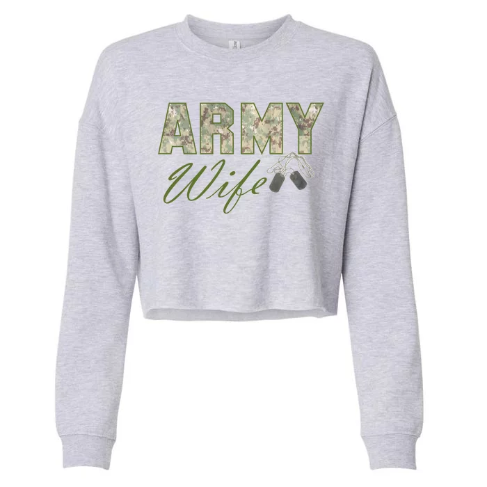 Army Wife Cropped Pullover Crew