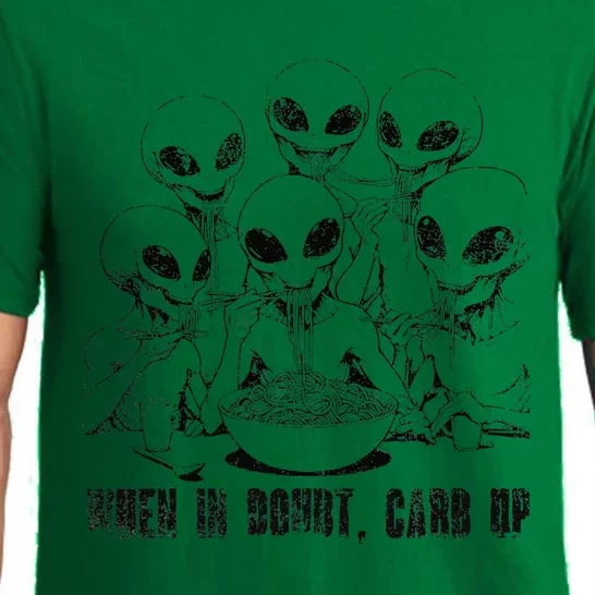 Alien Ramen Noodle Graphic For Comfort Food Carbs Lover Pajama Set