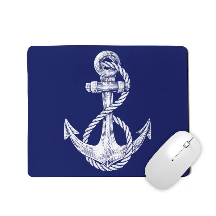 Anchor Rope Nautical Sailing Sail Sea Mousepad