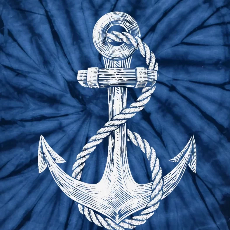 Anchor Rope Nautical Sailing Sail Sea Tie-Dye T-Shirt