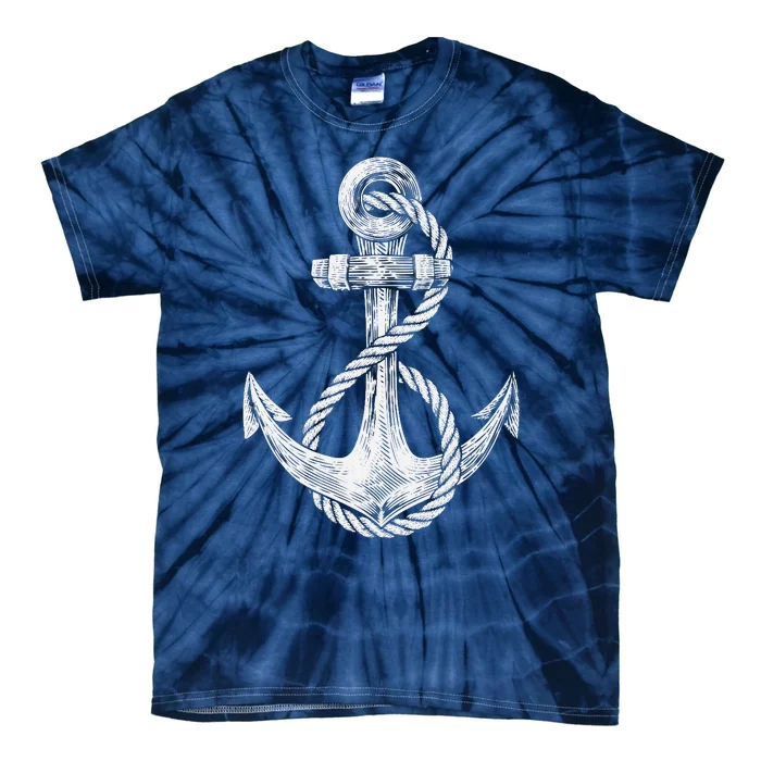 Anchor Rope Nautical Sailing Sail Sea Tie-Dye T-Shirt