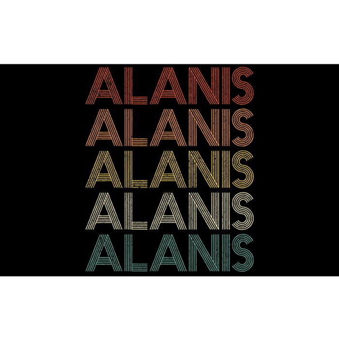 Alanis Retro Names Vintage Style Bumper Sticker