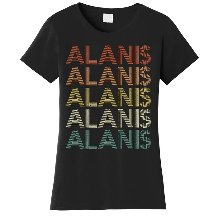 Alanis Retro Names Vintage Style Women's T-Shirt