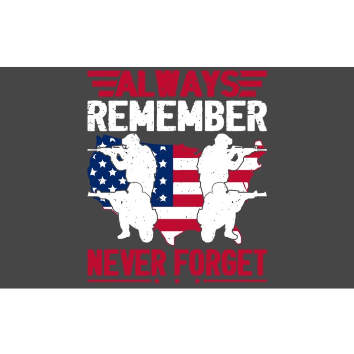 Always Remember, Never Forget Memorial Day Gift Bumper Sticker