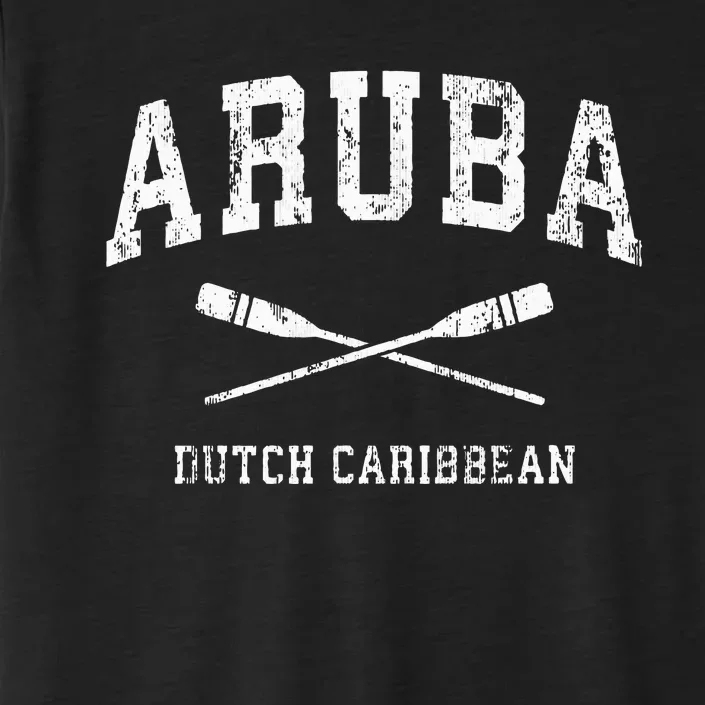 Aruba retro Nautical Paddles Sports Oars ChromaSoft Performance T-Shirt