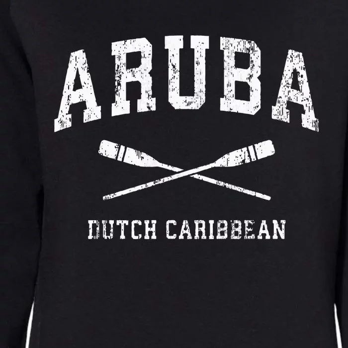 Aruba retro Nautical Paddles Sports Oars Womens California Wash Sweatshirt