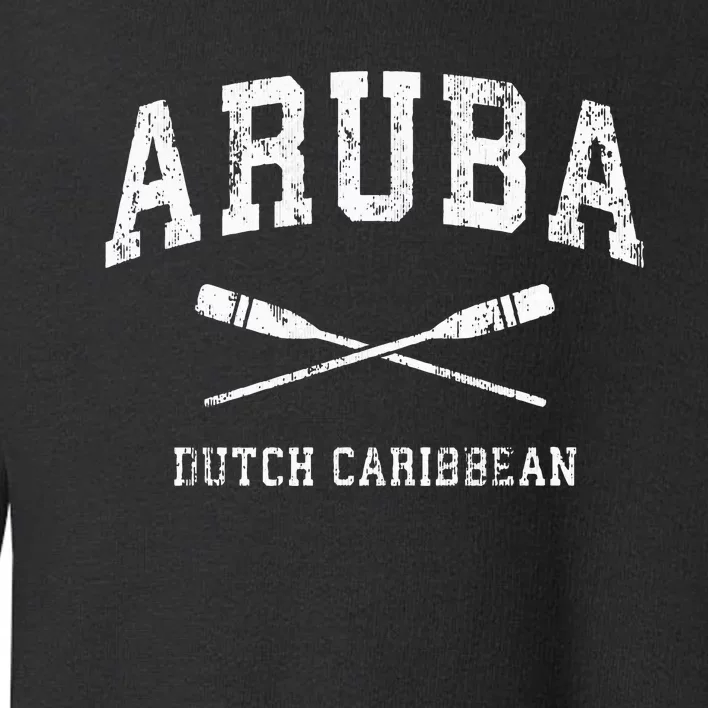 Aruba retro Nautical Paddles Sports Oars Toddler Sweatshirt