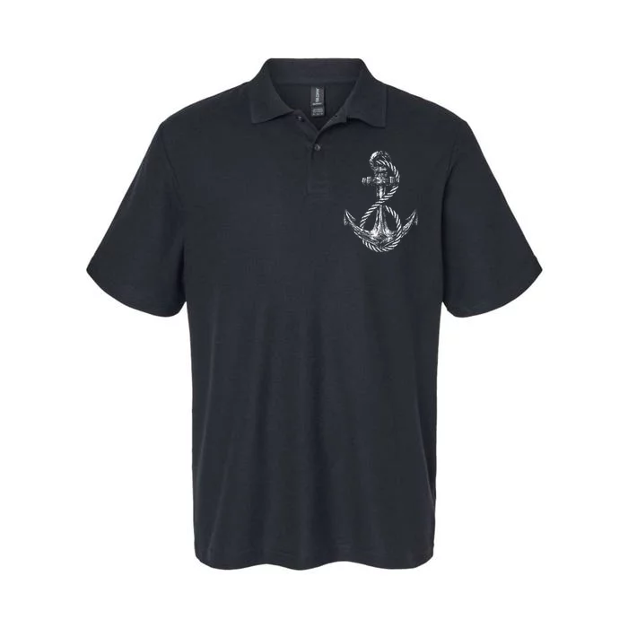 Anchor Rope Nautical Sailing Sail Sea Softstyle Adult Sport Polo