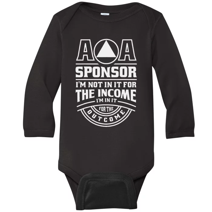 Aa Recovery Na Sponsor Alcoholics Anonymous Aa Sobriety Baby Long Sleeve Bodysuit