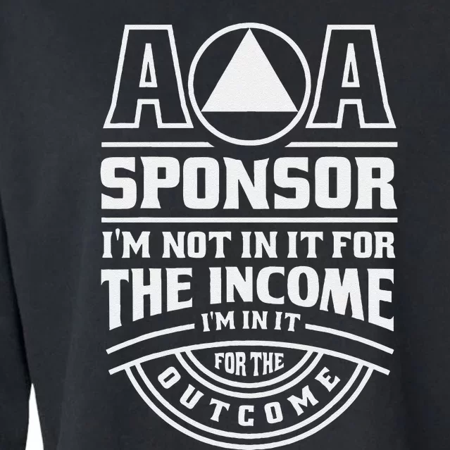 Aa Recovery Na Sponsor Alcoholics Anonymous Aa Sobriety Cropped Pullover Crew