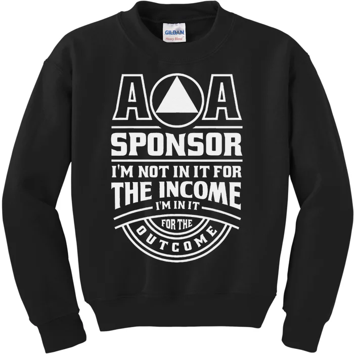 Aa Recovery Na Sponsor Alcoholics Anonymous Aa Sobriety Kids Sweatshirt