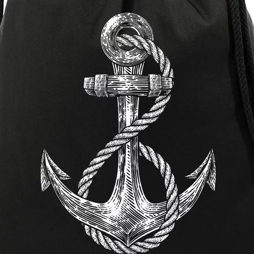 Anchor Rope Nautical Sailing Sail Sea Drawstring Bag