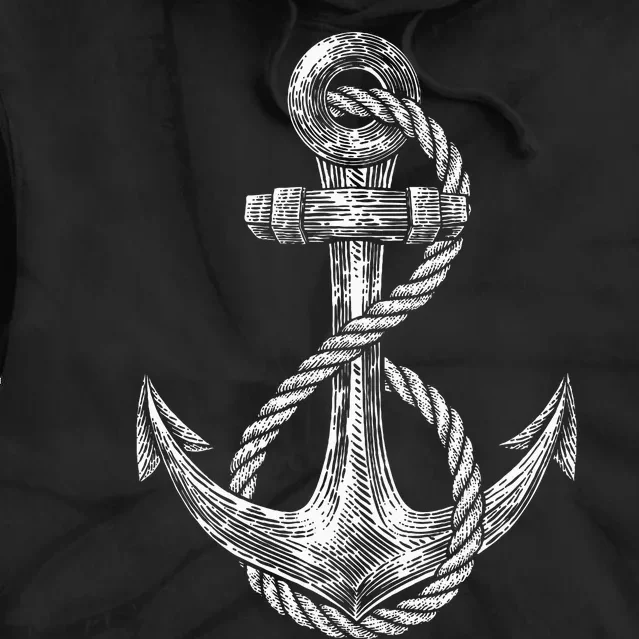 Anchor Rope Nautical Sailing Sail Sea Tie Dye Hoodie