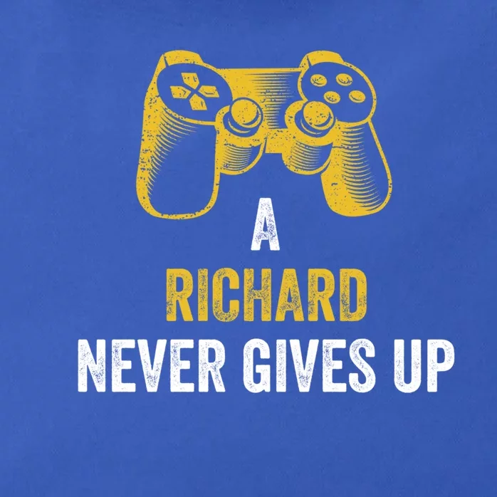 A Richard Never Gives Up Cool Gift Gaming Name Gamer Gift Zip Tote Bag