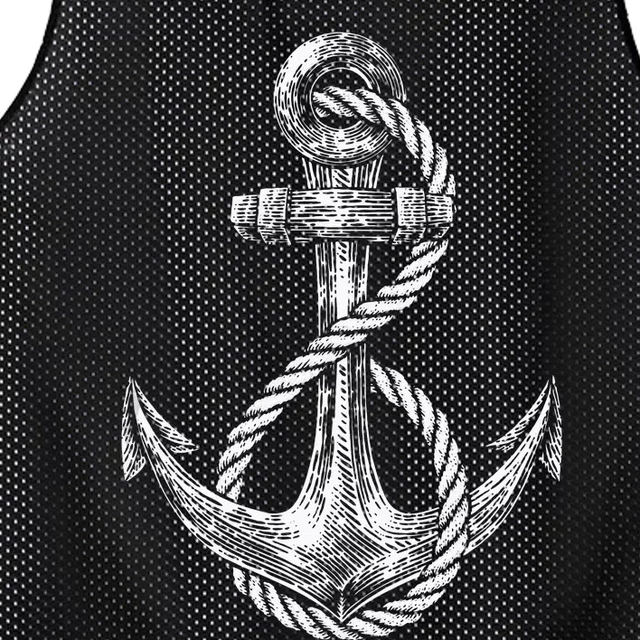 Anchor Rope Nautical Sailing Sail Sea Mesh Reversible Basketball Jersey Tank