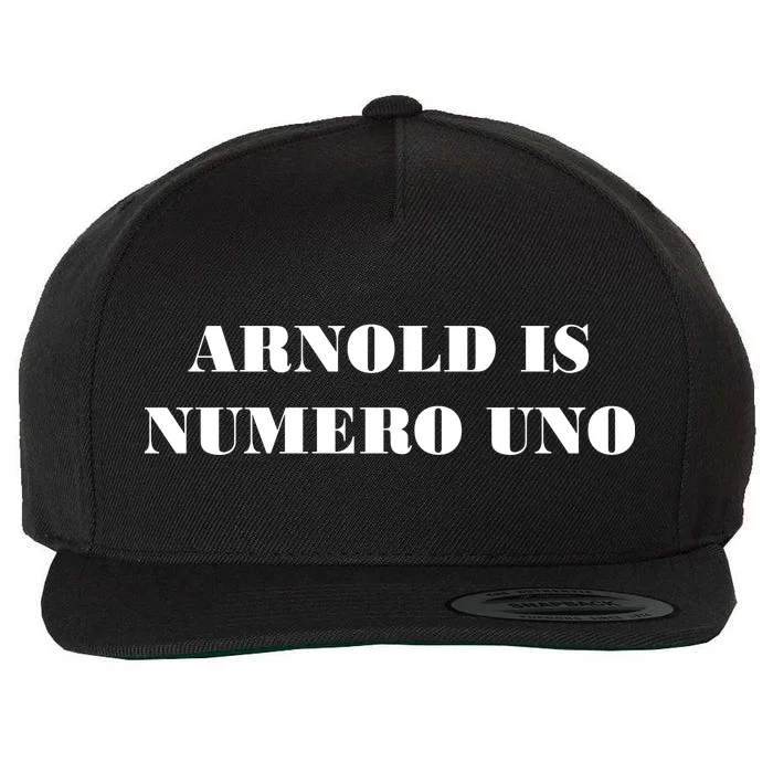 Arnold Is Numero Uno Wool Snapback Cap