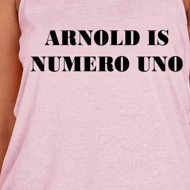 Arnold Is Numero Uno Women's Knotted Racerback Tank