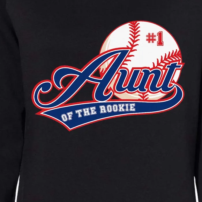 Aunt Rookie of Year 1st Birthday Baseball Theme Matching Womens California Wash Sweatshirt