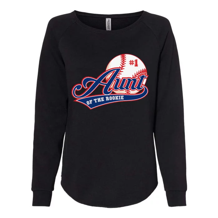 Aunt Rookie of Year 1st Birthday Baseball Theme Matching Womens California Wash Sweatshirt