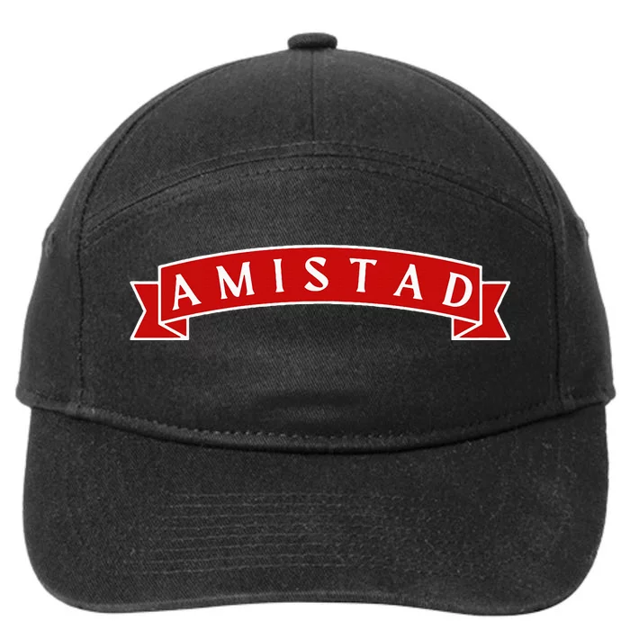 Amistad Red On White House Of Friendship Teachers Students 7-Panel Snapback Hat