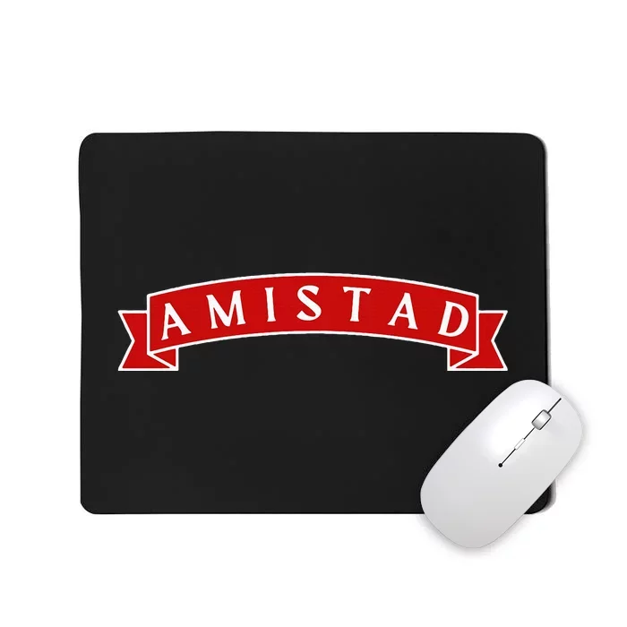 Amistad Red On White House Of Friendship Teachers Students Mousepad