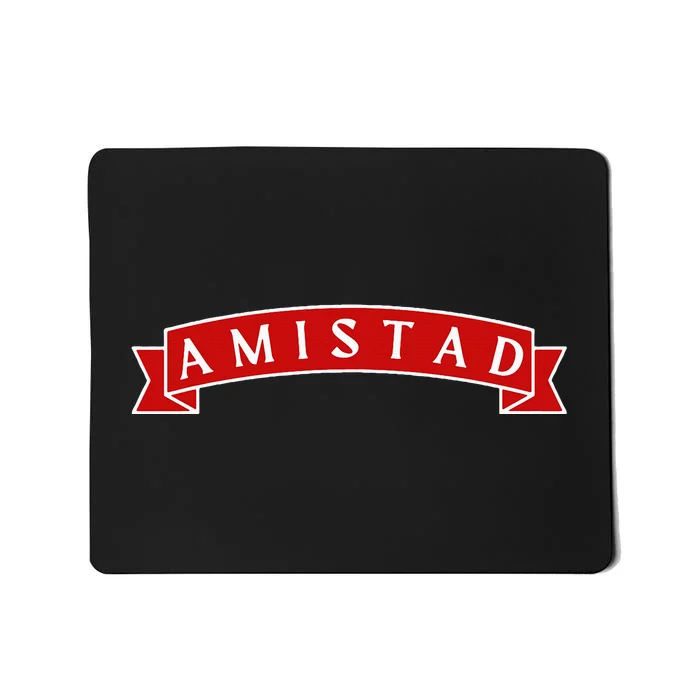 Amistad Red On White House Of Friendship Teachers Students Mousepad