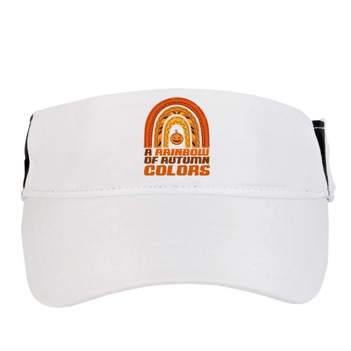 A Rainbow Of Autumn Colors Halloween Pumpkin Adult Drive Performance Visor