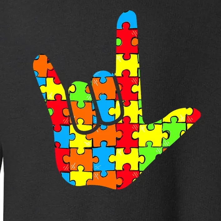 Autism Rock On Hand Toddler Sweatshirt