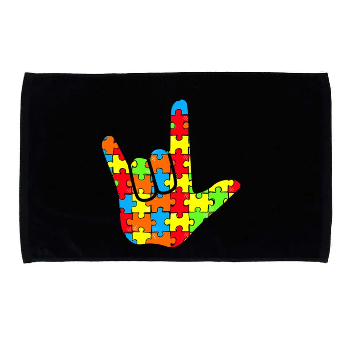 Autism Rock On Hand Microfiber Hand Towel