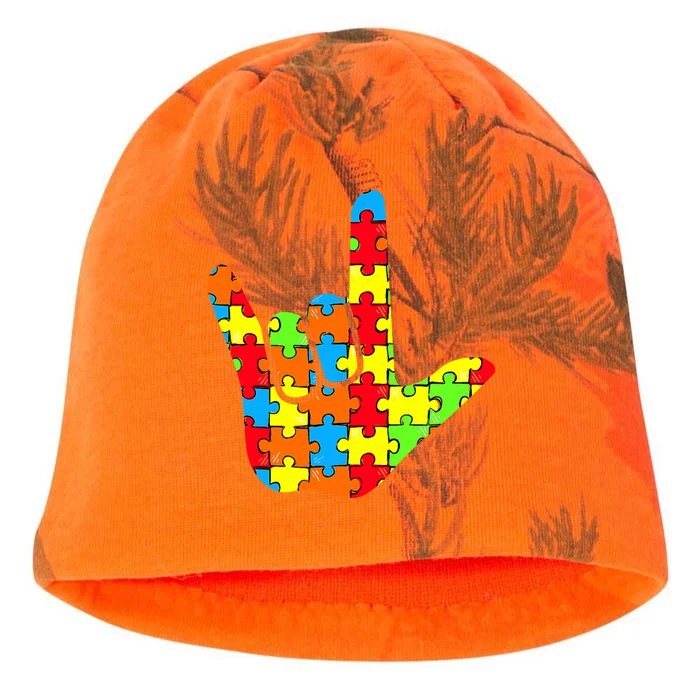 Autism Rock On Hand Kati - Camo Knit Beanie