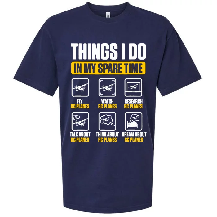 Aircraft Rc Plane Airplane Things I Do In My Spare Time Sueded Cloud Jersey T-Shirt