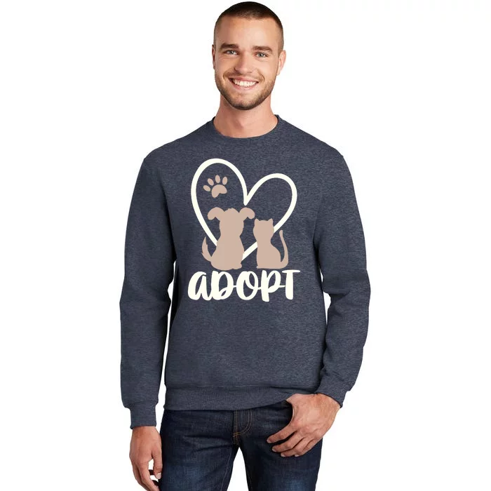 Adopt Rescue Pet Owner Rescue Mom Or Dad Dog And Cat Sweatshirt