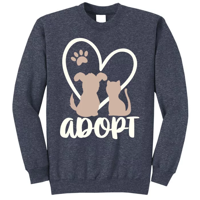 Adopt Rescue Pet Owner Rescue Mom Or Dad Dog And Cat Sweatshirt