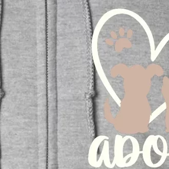 Adopt Rescue Pet Owner Rescue Mom Or Dad Dog And Cat Full Zip Hoodie