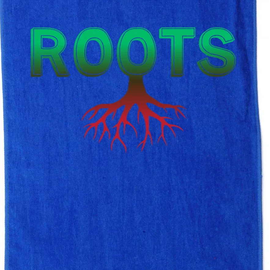 African Roots Powerful Tree Cool Black History Month Gift Meaningful Gift Platinum Collection Golf Towel