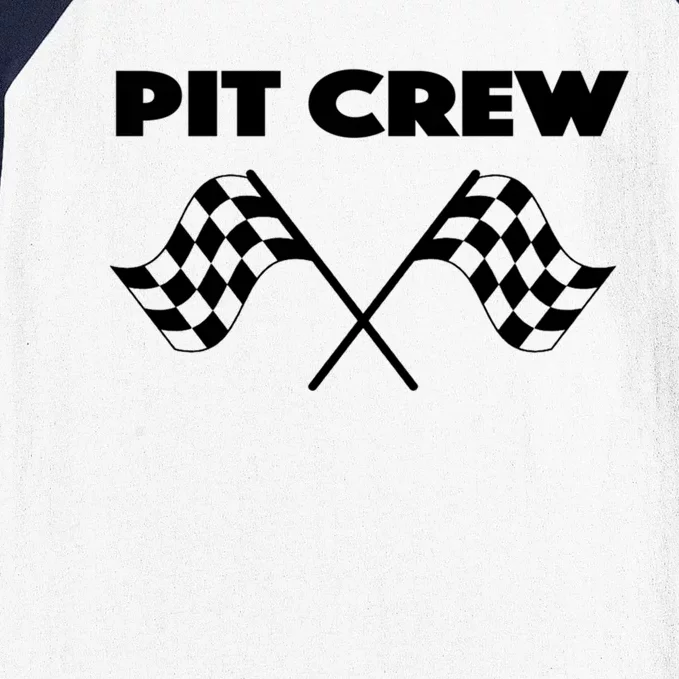 Auto Racing Pit Crew Funny Gift Baseball Sleeve Shirt