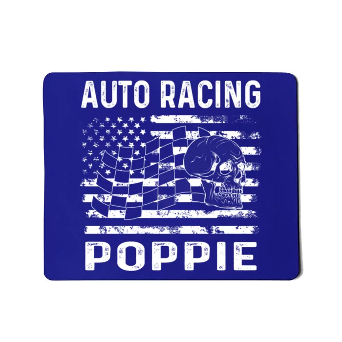 Auto Racing Poppie Dad Usa Flag 4th Of July Great Gift Mousepad