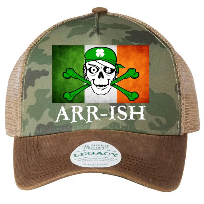 Arr-ish Irish Pirate St. Patrick's Day Flag Legacy Tie Dye Trucker Hat