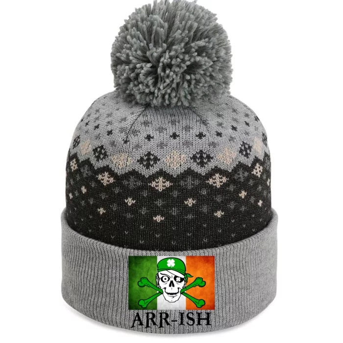 Arr-ish Irish Pirate St. Patrick's Day Flag The Baniff Cuffed Pom Beanie