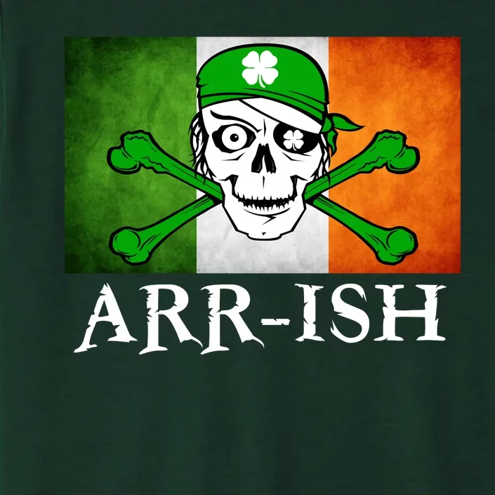 Arr-ish Irish Pirate St. Patrick's Day Flag ChromaSoft Performance T-Shirt