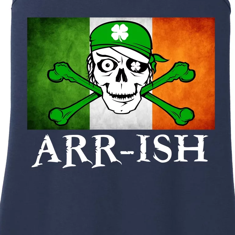 Arr-ish Irish Pirate St. Patrick's Day Flag Ladies Essential Tank